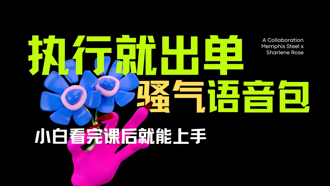 爆火全网的开车导航骚气语音包。只要执行就出单，小白看完课程就能实操，当天收益2000+ 第1张