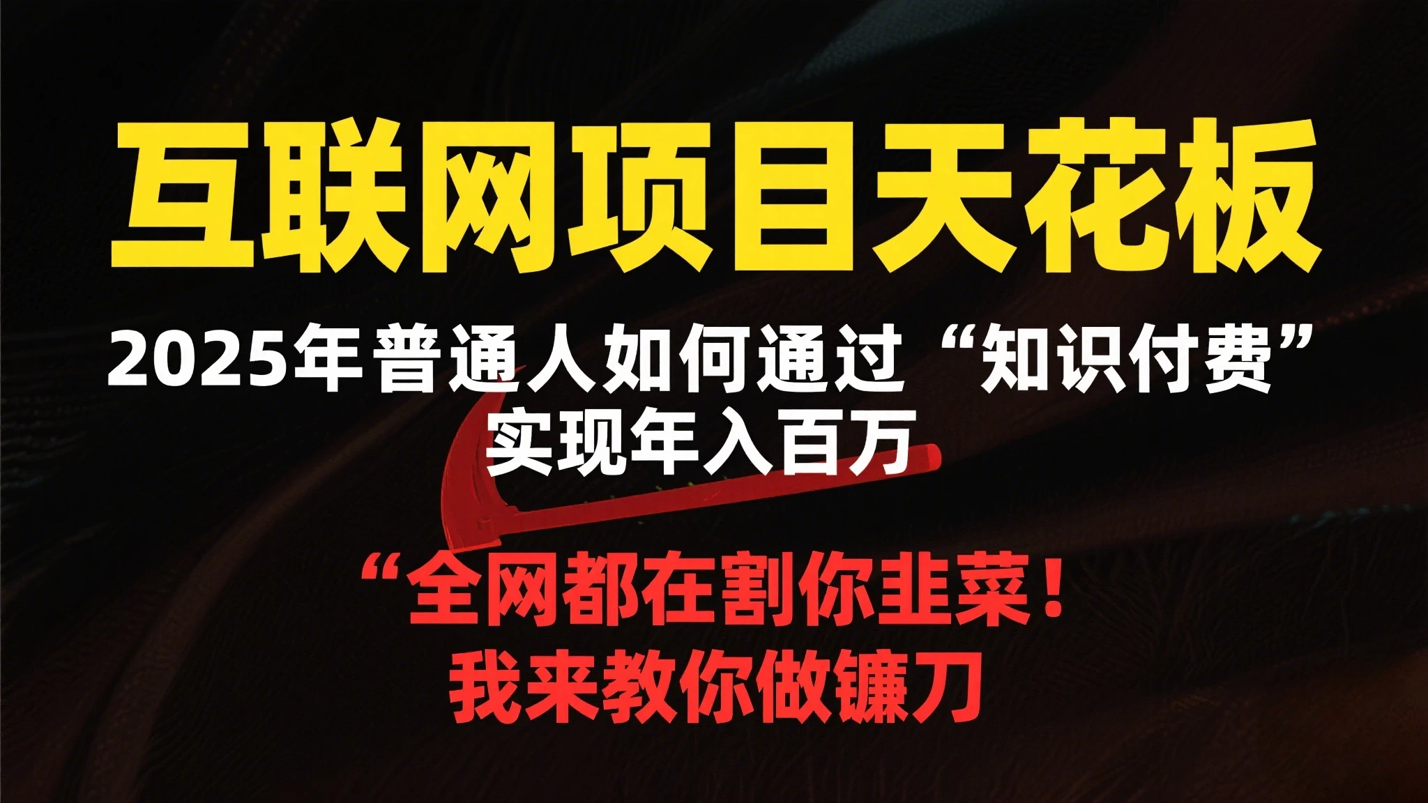 2025年最容易翻身网创项目天花板 第1张